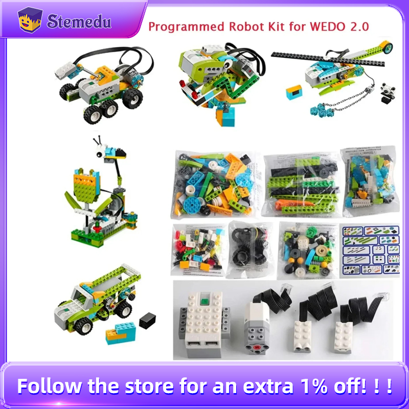 Diy Electronics Kids - STEM We-do2.0 45300 Core-Programmierkit, kompatibel mit