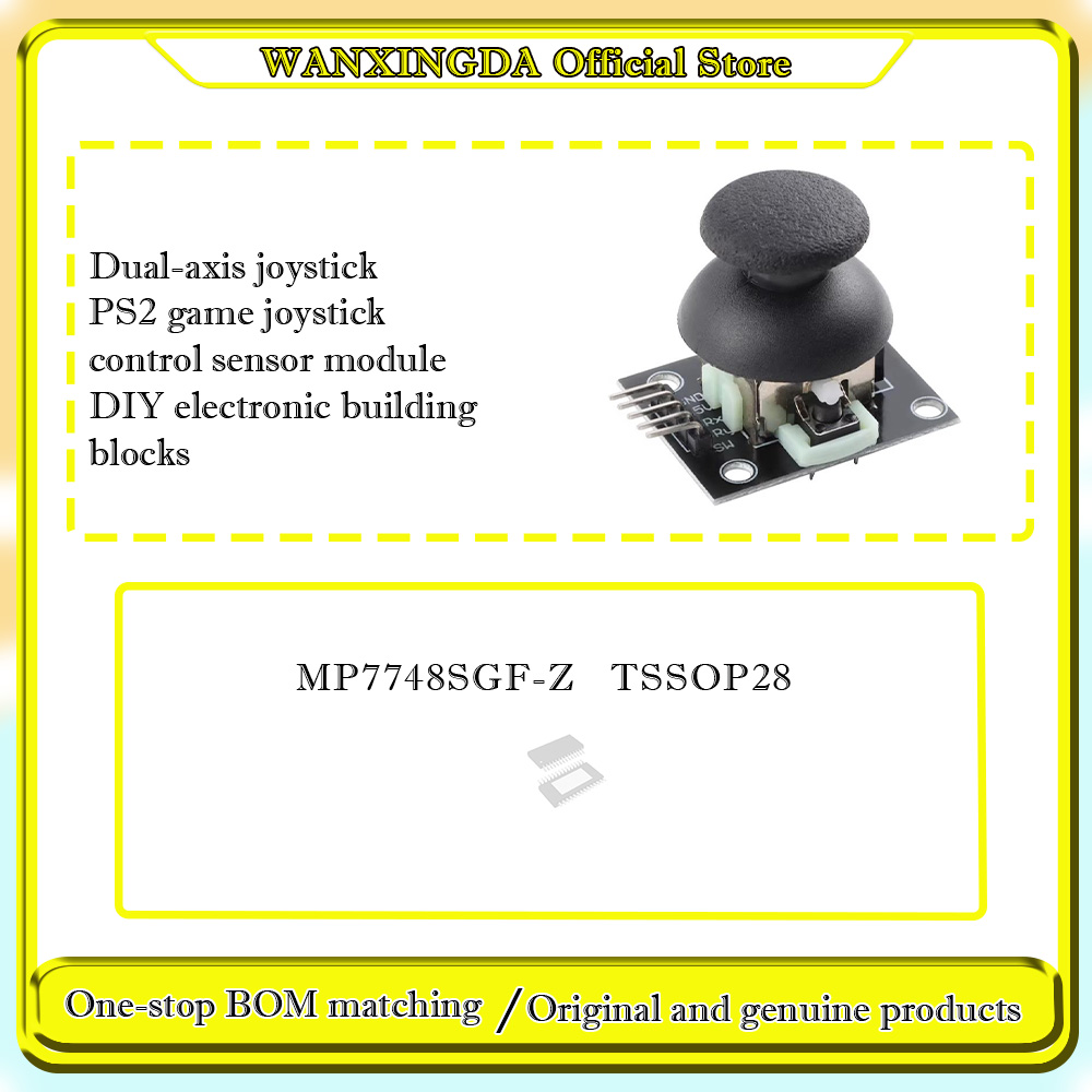 Diy Electronics Logo - MP7748SGF-Z MP7748S Zweiachsiger Joystick PS2-Spielsteuerungsmodul DIY