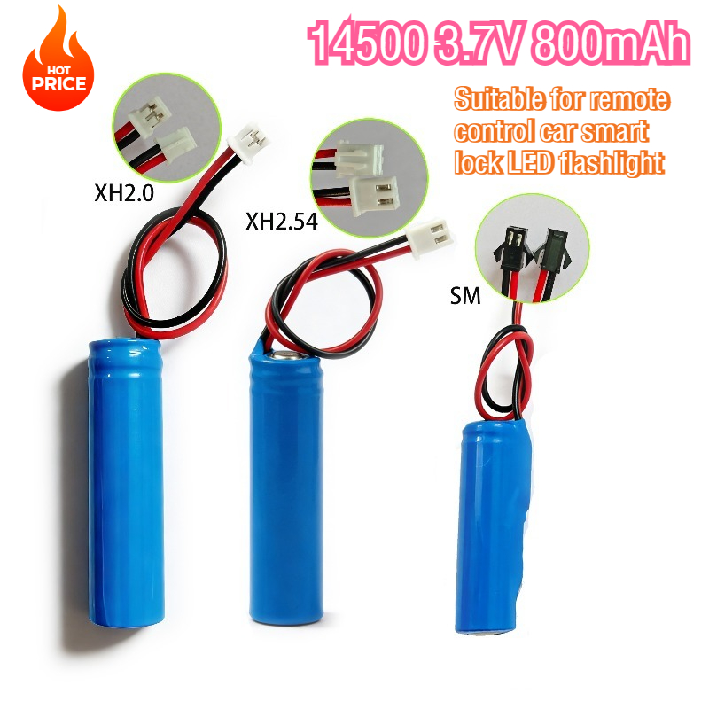 Diy Electronics To Sell - Meistverkaufte 3,7V 14500 Lithium-Ionen-Batterie 800mAh PH2.0