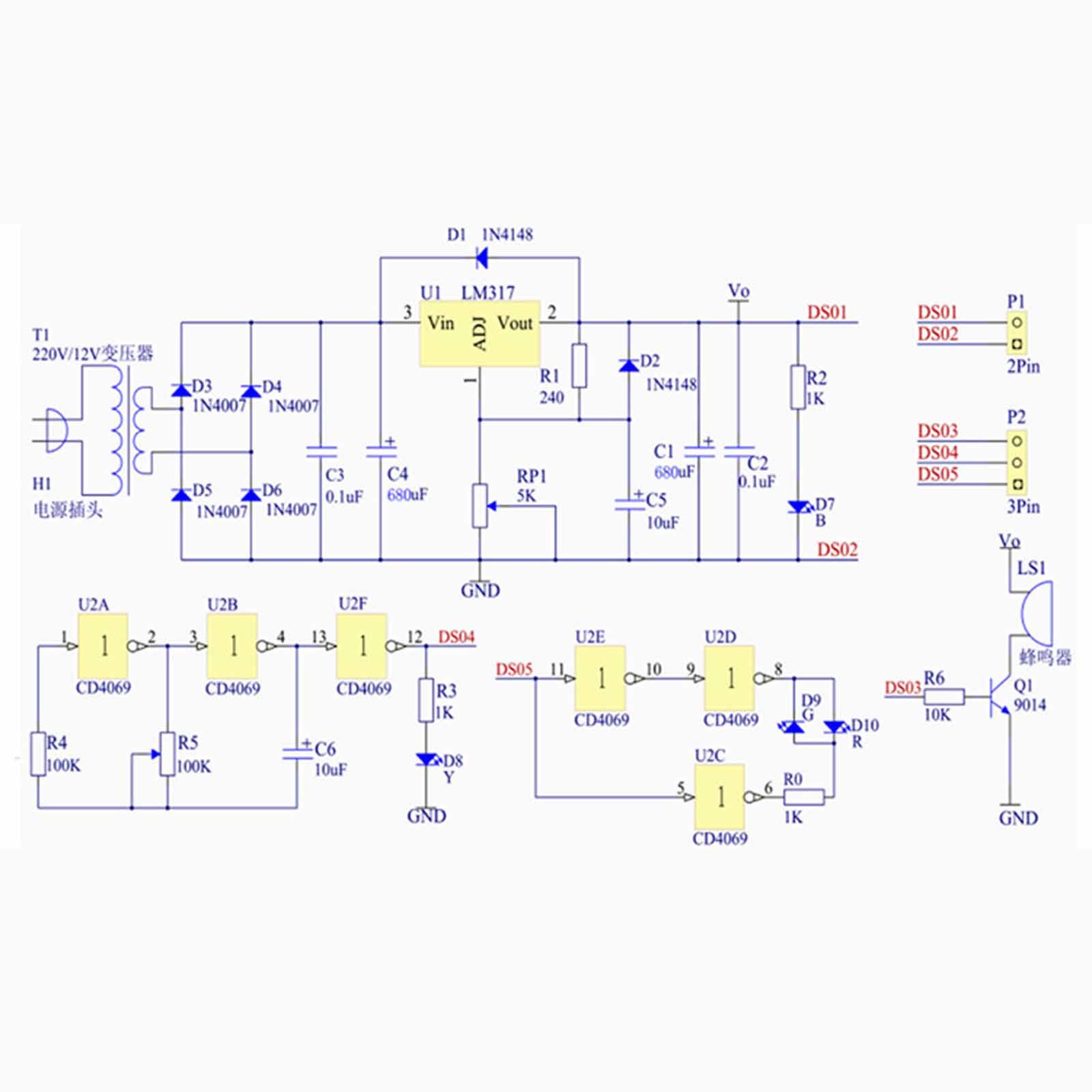 Diy Home Electronics Lab - DIY-Netzteilplatine, einstellbarer Spannungsregler-Bausatz, elektronisches Modul für