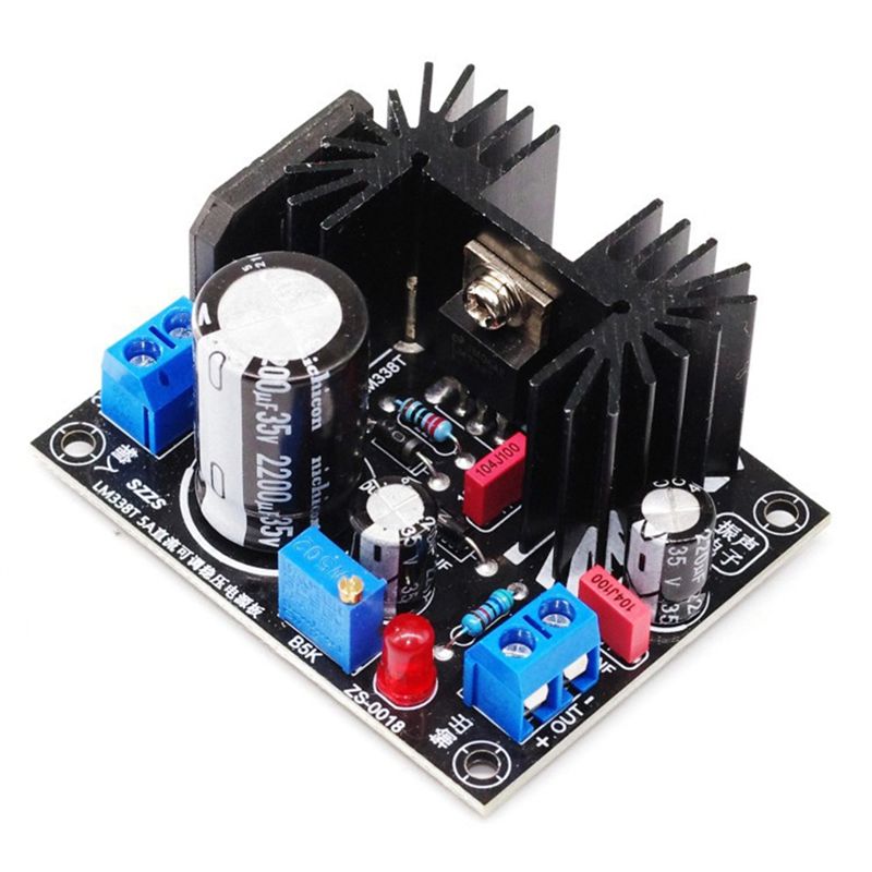 Diy Electronics Board - LM338 5A Ausgangsverstellbares Lineares Geregeltes Netzteil-Modul
