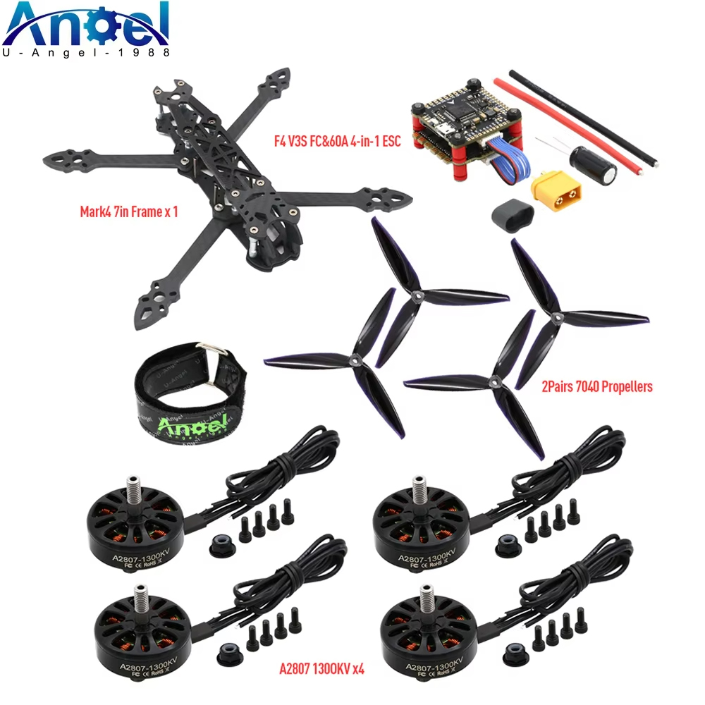 Diy Drone Electronics Kit - Mark4 Mark 4 7-Zoll 295mm FPV-Rahmen