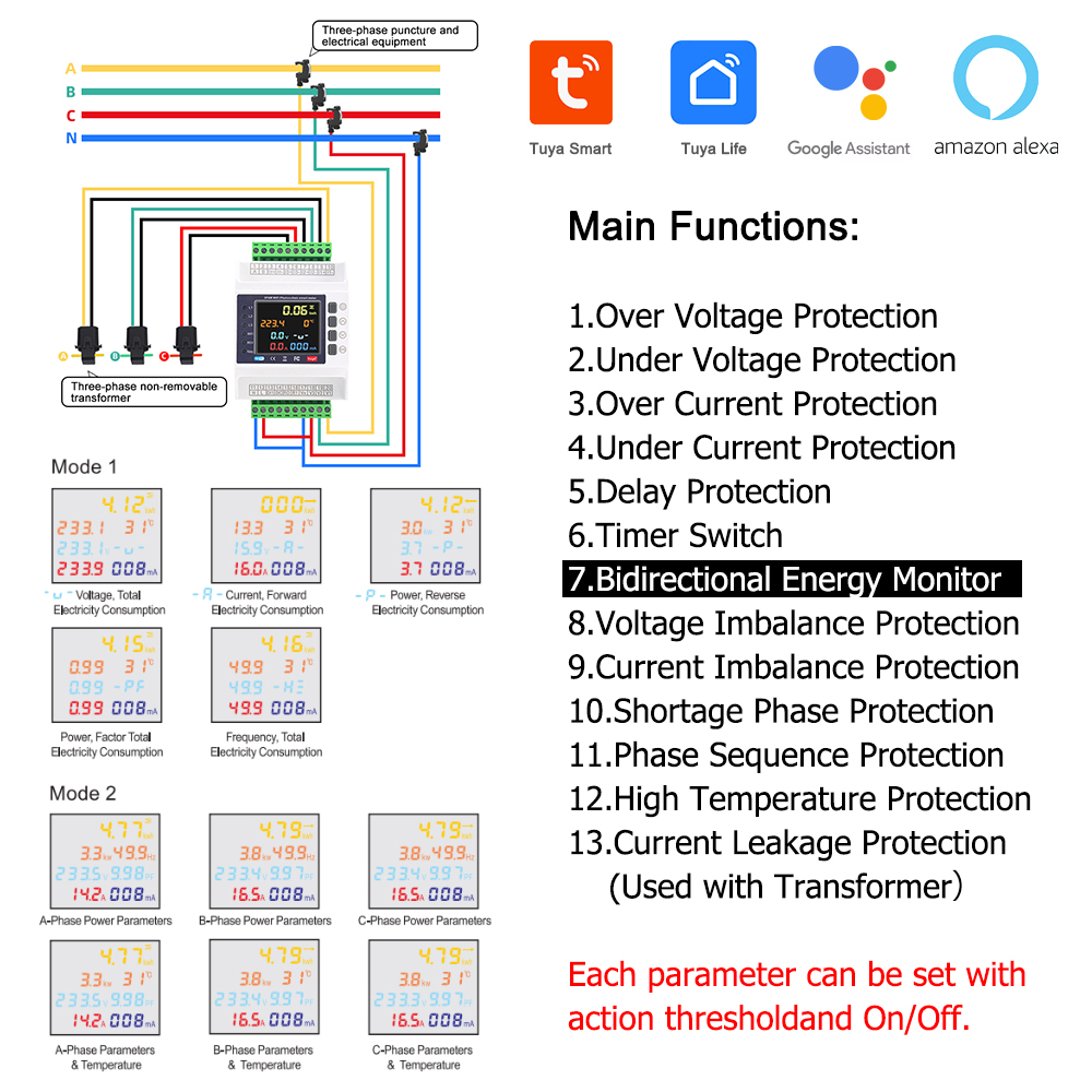Tuya WiFi Smart Energy Meter b – Diy Electronics Store Bewertung und Preis