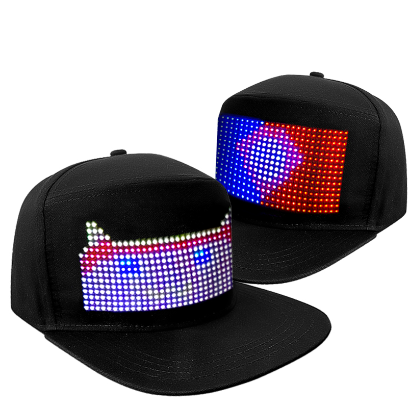 Smarte LED-Licht-Display-Mütze – Diy Electronics Logo Bewertung und Preis