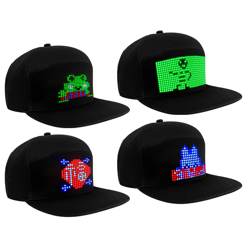 Smarte LED-Licht-Display-Mütze – Diy Electronics Logo Bewertung und Preis