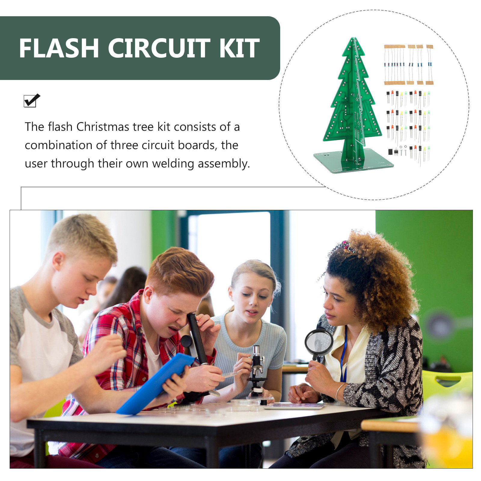 LED-Weihnachtsbaum-Bausatz 3D  – Diy Electronics Projects For Adults Bewertung und Preis