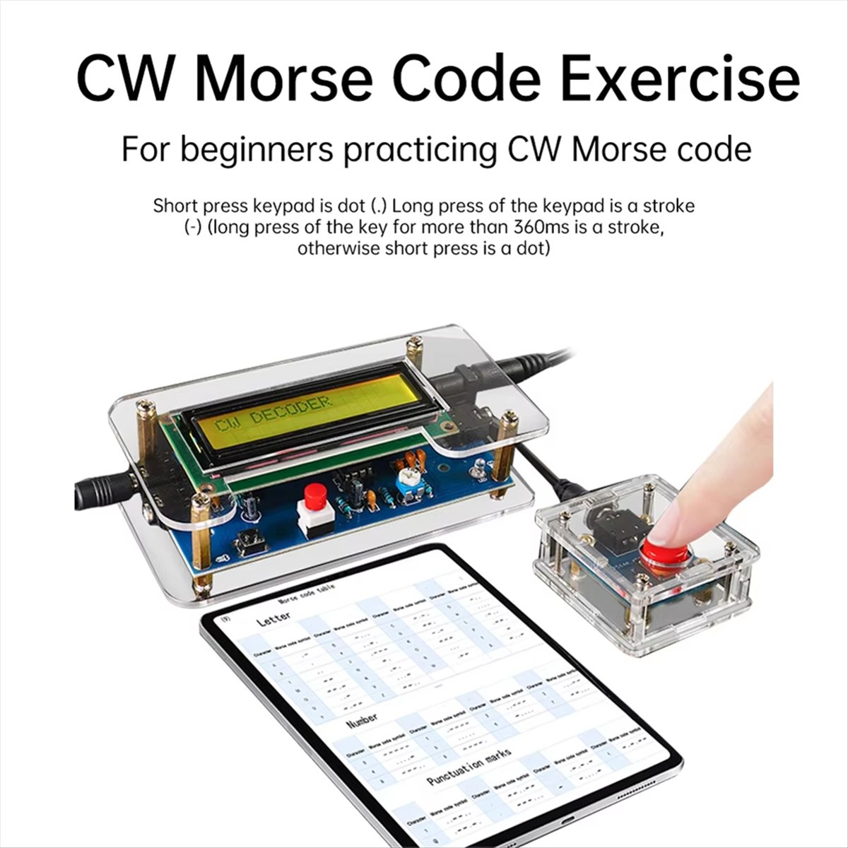 HDL DC9V CW Morsecode-Decoder  – Diy Electronics Board Bewertung und Preis