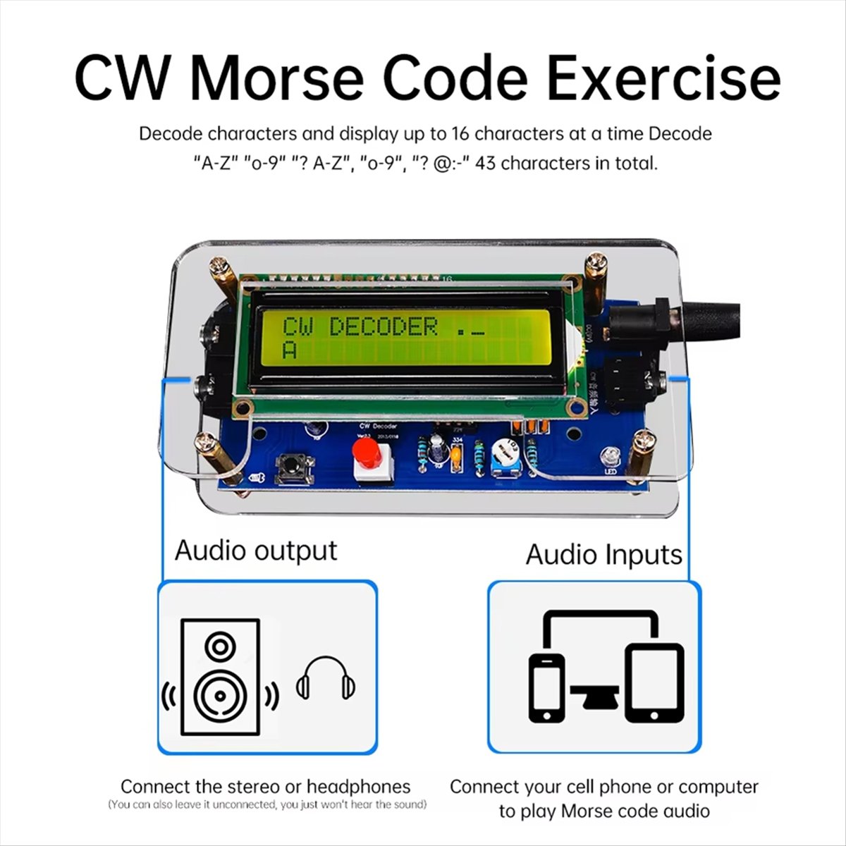HDL DC9V CW Morsecode-Decoder  – Diy Electronics Board Bewertung und Preis