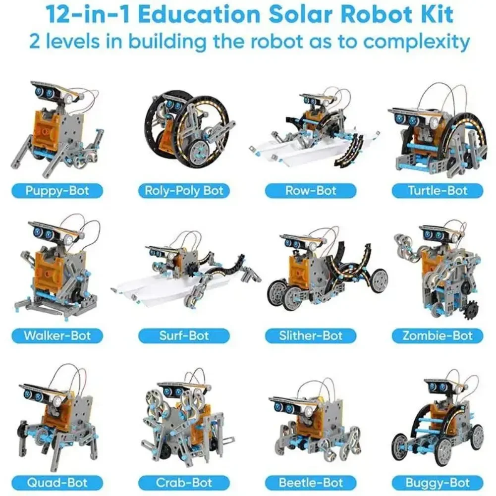 13-in-1 solarbetriebener Robot – Diy Electronics Kids Bewertung und Preis